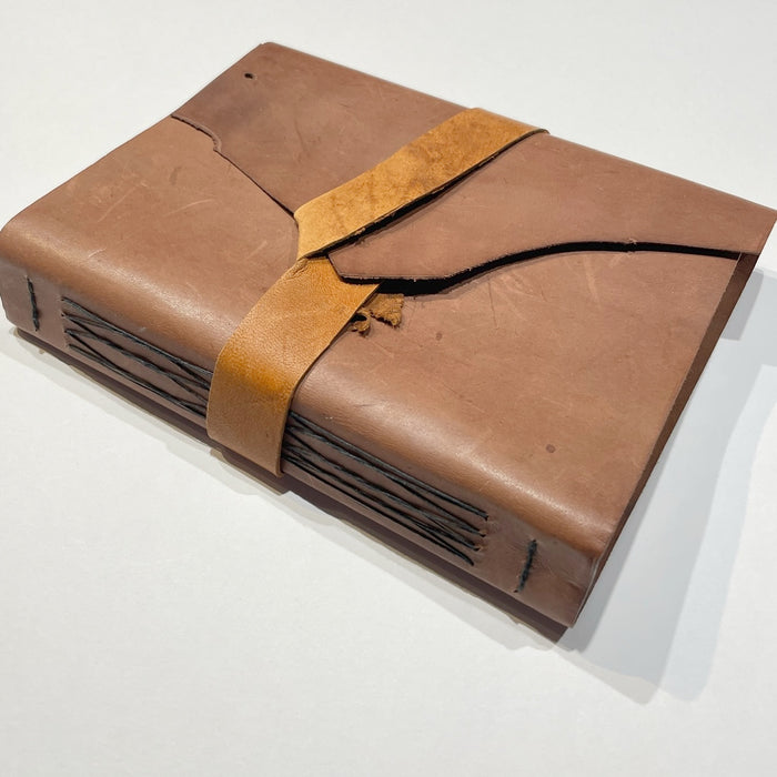 Handstitched leatherbound journal