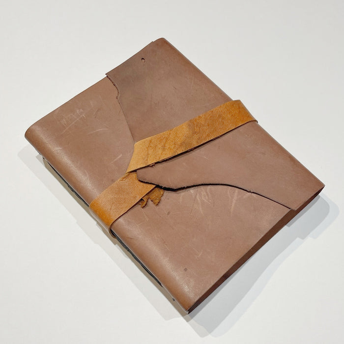 Handstitched leatherbound journal