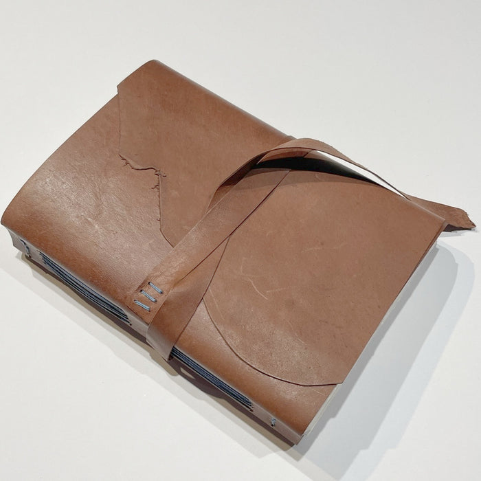 Handstitched leatherbound journal