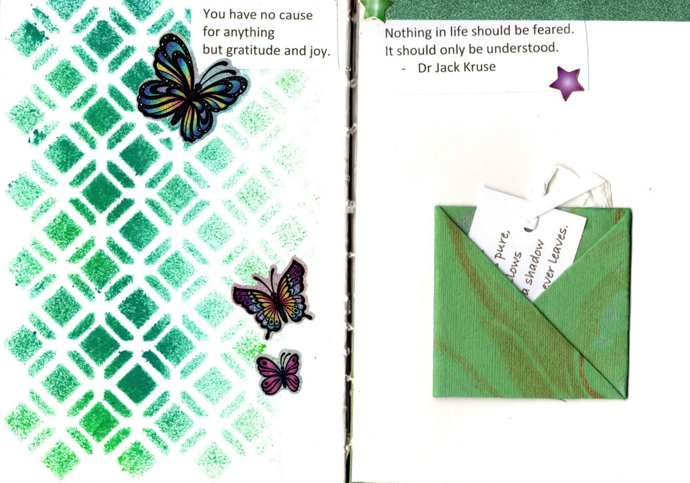 Handstitched and fully cased journal approx A5