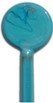 Singles - PER EACH - disc beads - opaque glass (approx 15.5mm x 6.75mm)