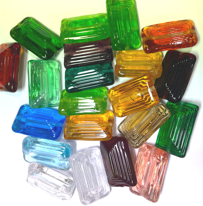 Singles - PER EACH - Jewels - Rectangular - Approx 34mm x 20.5mm
