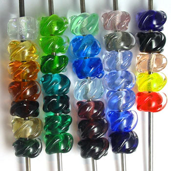 Singles - PER EACH - raised transparent trails on transparent base