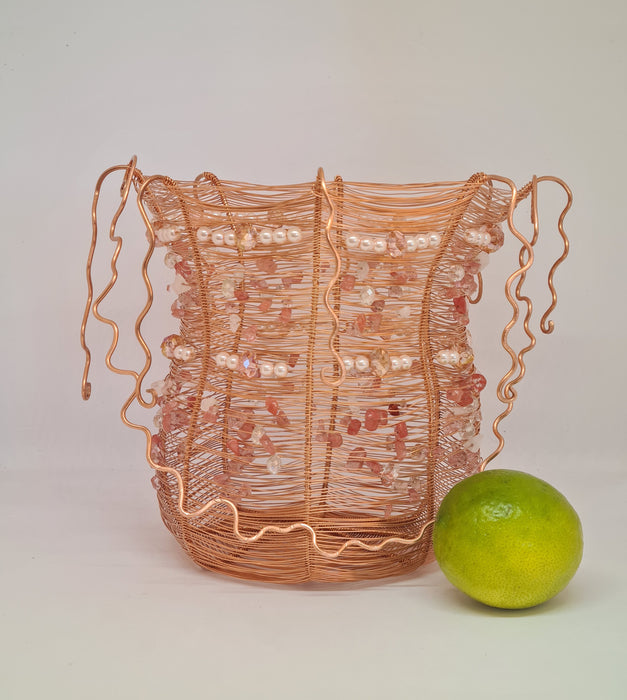 Woven copper wire  basket
