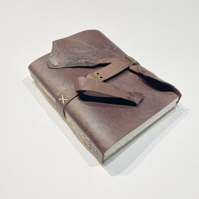 Handstitched leatherbound journal