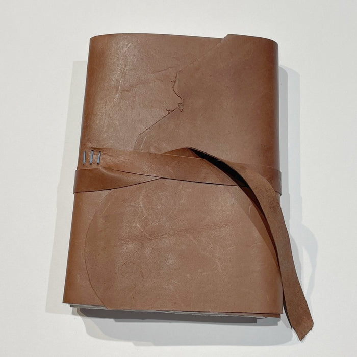 Handstitched leatherbound journal
