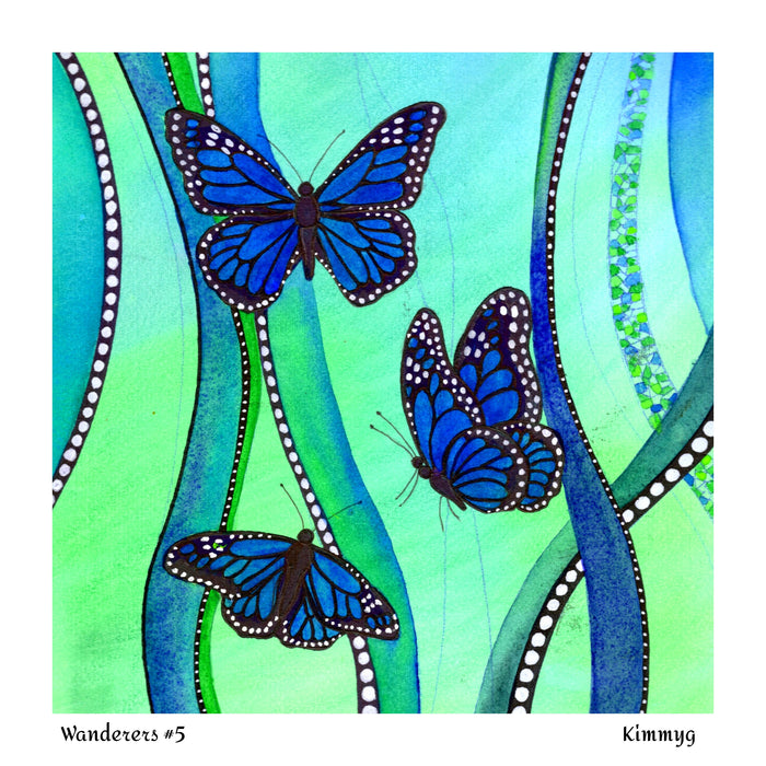 Monarch butterly, wanderer butterflies, blank greetings cards