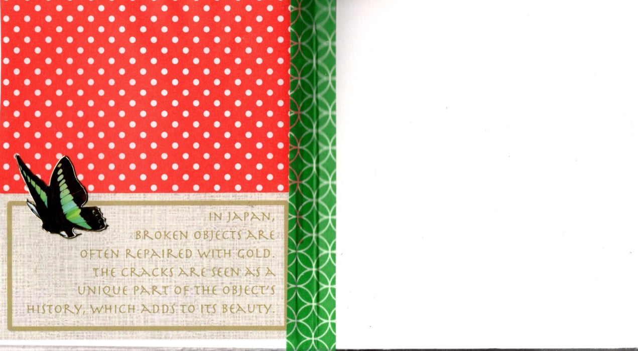 Decorated handbound book or journal small square format