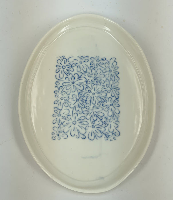 Porcelain oval tray