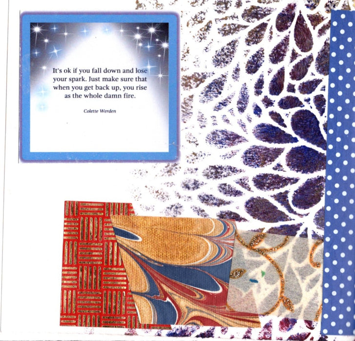 Decorated handbound book or journal large square format