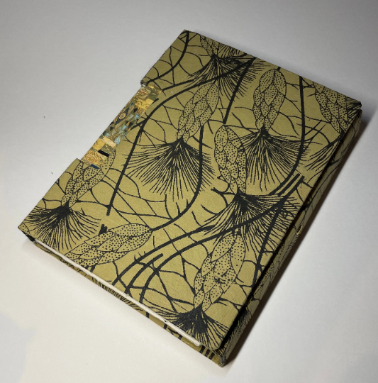 Decorated handbound book/journal A5 with pen