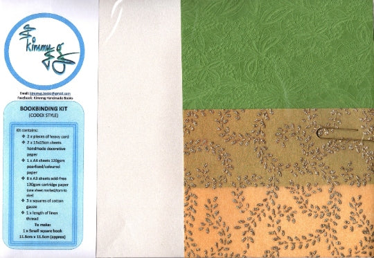 Handmade Book Kit 1022 small square format